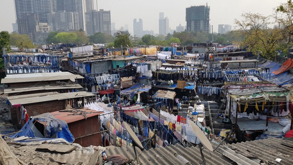 Dhobi ghat district outdoor laundry mumbai india