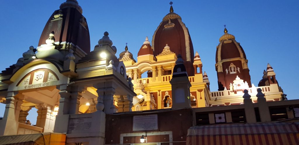 hindu temple front new delhi india