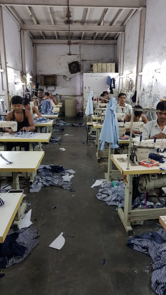 Daravi sewing department in Mumbai, India